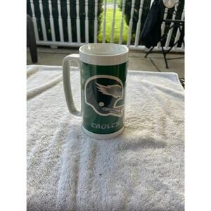 Vintage 1976 Thermo-Serv Philadelphia Eagles tall plastic mug